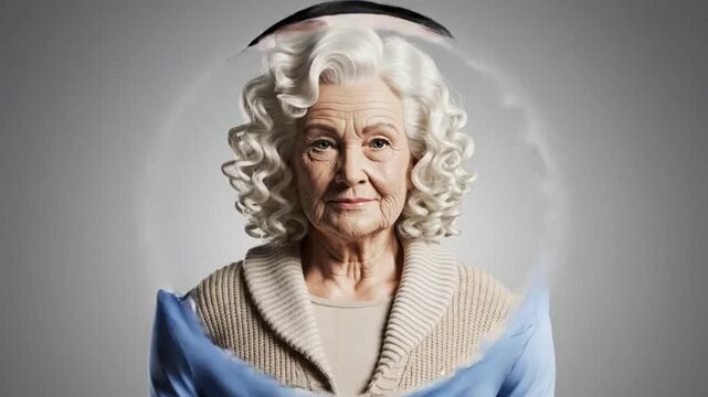 Seamless Age and Identity Morph &mdash; Rear Human Transforming Through Ethnicities and Hairstyles in Loop