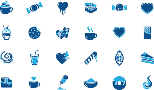 Chocolate Day Filled Icon for Valentine Celebration