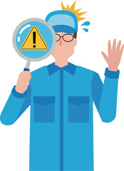 危険個所の発見と作業員