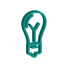 Bulb icon design template