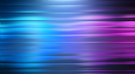 Neon Motion Gradient – Glowing Horizontal Panels in Blue to Purple, Futuristic Abstract Background for Tech, Gaming & Digital Design