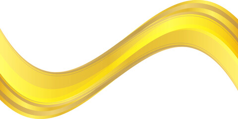 gold wave curve, golden wave corner shape for element, stripes ribbon golden graphic, striped gold. Vector Illustration