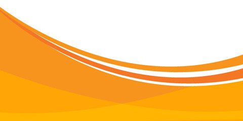 Vector orange line background curve element with white space for text and message design, overlapping layers, Vector Illustration