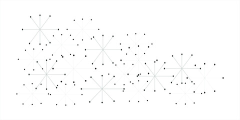 Abstract geometric background with connecting dots and lines with low poly triangle shapes. Polygonal Mesh Background Vector design digital technology concept Global network connection data structure.