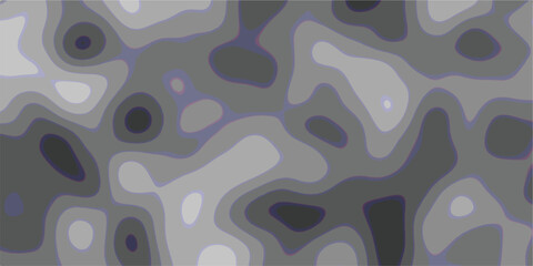 Abstract Topographic Map Style Background in Shades of Gray with Organic Shapes and Contrasting Edges for a Modern Design