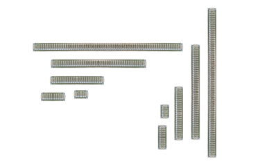 Metal self-closing bands fix on isolated transparent background.