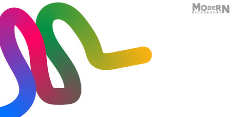 Modern Abstract Background with Colorful Gradient Swirl Design Presentation Template