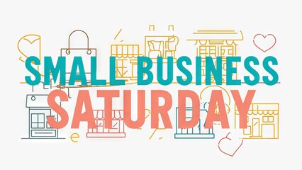 Words small business saturday	

