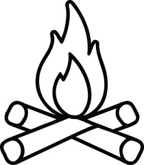 vector illustration of a burning candle