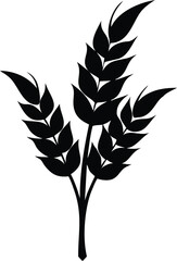 black silhouette of a flower