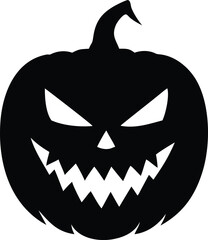 halloween pumpkin isolated on white