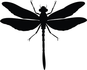 dragonfly silhouette vector