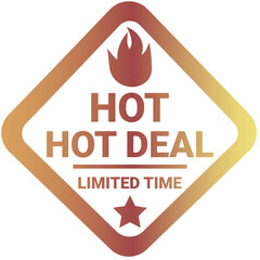  hot deal Icon, Flat style icon vector illustration, Suitable for website, mobile app, print, presentation, infographic and any other project.