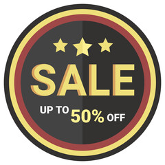  sale badge Icon, Flat style icon vector illustration, Suitable for website, mobile app, print, presentation, infographic and any other project.