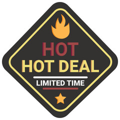  hot deal Icon, Flat style icon vector illustration, Suitable for website, mobile app, print, presentation, infographic and any other project.