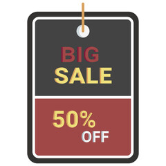  big sale Icon, Flat style icon vector illustration, Suitable for website, mobile app, print, presentation, infographic and any other project.
