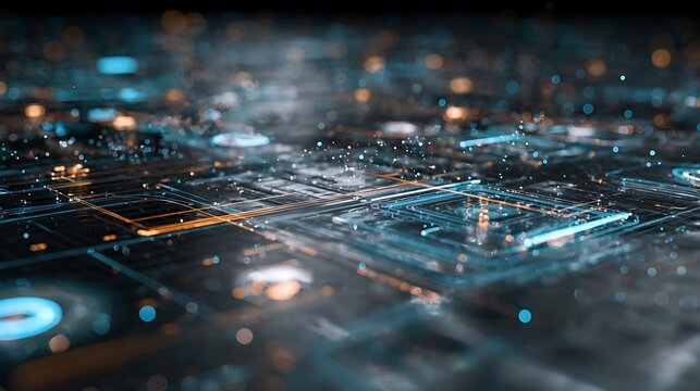  Micro-Payment Network Dashboards Glowing Interactive Nodes Across Futuristic Workspace Floating Holographic Payment Grids, Glowing Connections, Cinematic Lighting Reflecting On Surfaces, Ultra-R