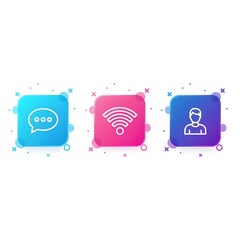 vector illustration of a set of icons