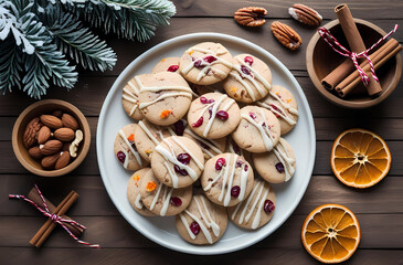 christmas cookies and spices
