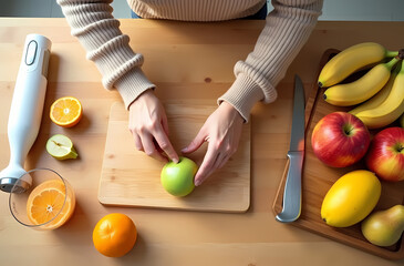 healthy food in the kitchen
