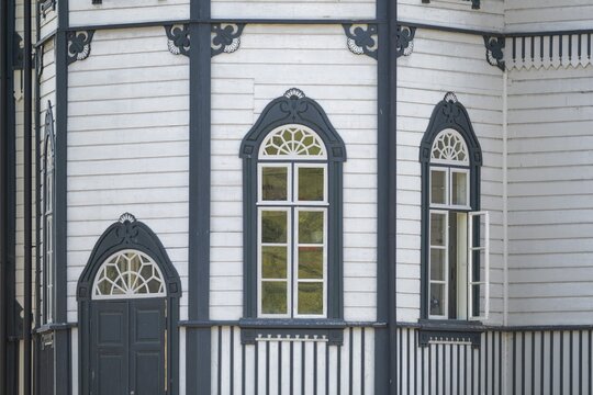 Villa of factory owner Georg Kreidls, designed by German-Finnish architect Carl Eduard Dippell, former paper factory and mill for the production of groundwood pulp board, UNESCO World Heritage Site Verla Factory Village, Maailmanperint&ouml;kohde Verlan puuhiomo ja pahvitehdas, Verla Rapids, Kymenlaakso, near Kouvola, Finland