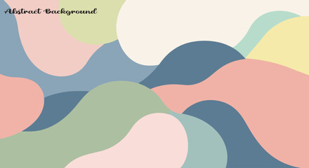 Abstract Pastel Wave Background – Modern Colorful Fluid Shape Design