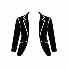 Elegant Black Suit Jacket Fashionable Style Business Attire Classic Apparel Design, Professional Look