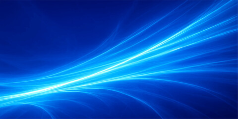 Fototapeta premium Abstract blue background with digital wave motion, creating a futuristic light pattern and texture