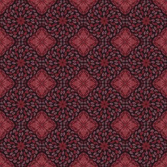  Red leaf on black base