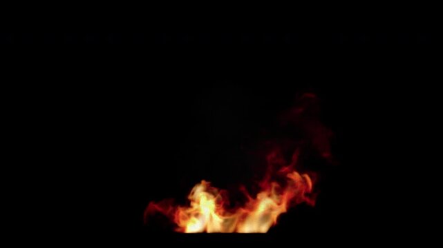 Small-Medium Fire VFX
This stock motion graphics video shows a small or medium fire burning in one spot, with flames growing tall, over a transparent background with alpha channel.