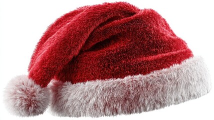 santa claus red hat isolated on transparent background