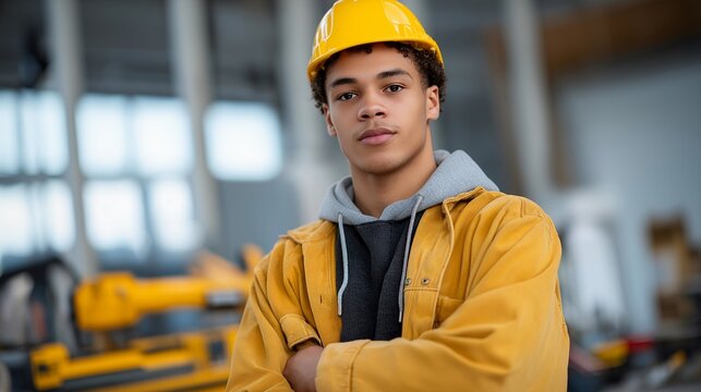 A young entrepreneur purchasing construction tools for his startup renovation business, symbolizing ambition, entrepreneurship, and the foundation of small business success in the building sector.