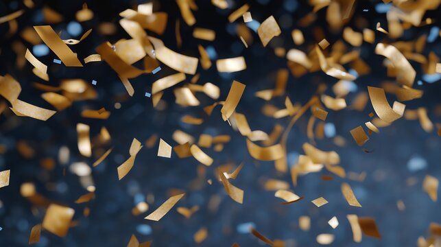 A festive corporate event moment as confetti falls during the announcement of gift certificate winners, representing excitement, achievement, and workplace celebration. cinematic color correction,