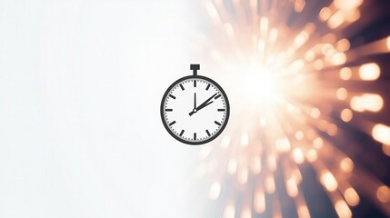 Time is money concept with clock and timer elements