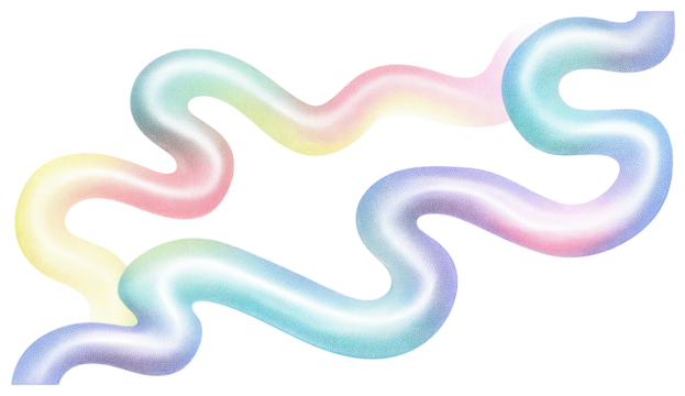 Abstract wavy lines in pastel colors