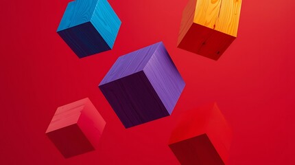 Background with 3D cubes