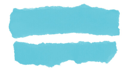 Abstract turquoise torn paper design with horizontal divide element