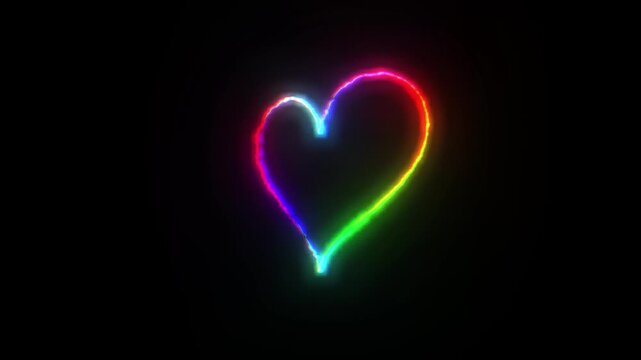 Dynamic Shape-Shifting VJ Loop. A Colorful Particle Orb Morphs into a Heart and an Abstract Knot.