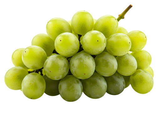 Fresh juicy green grapes cluster, vibrant healthy snack