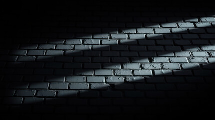 Fototapeta premium Dark Shadows, Textured Brick Wall