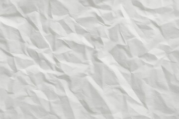 Abstract Background Texture of Crumpled White Paper with Shadows and Light Creating Depth and Dimension for Design Projects