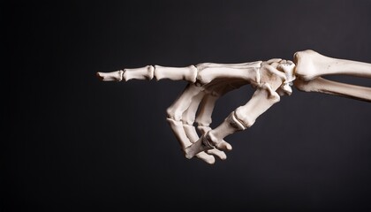 skeleton hand pointing