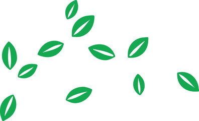 green leaf icon vector