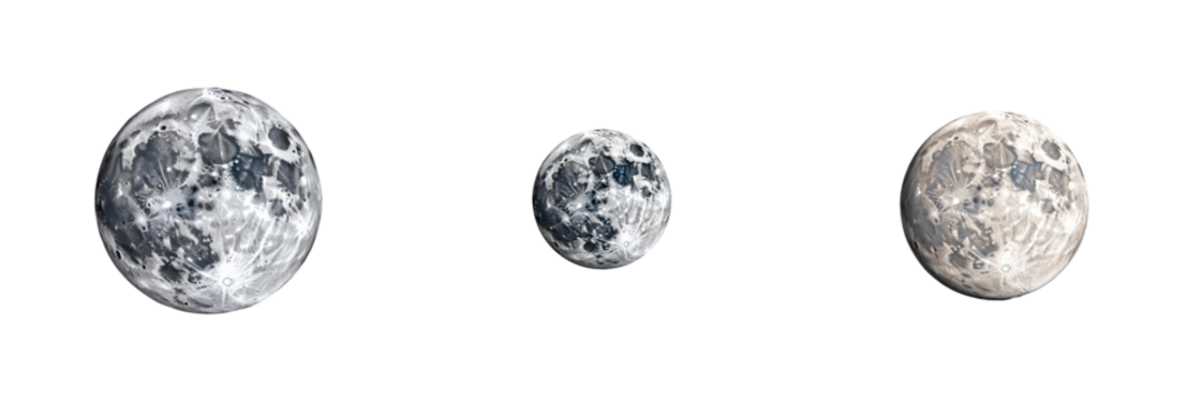 Three oval speckled stones isolated on transparent background - Powered by Adobe