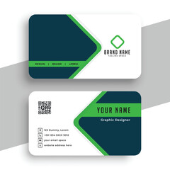abstract corporate business card template for individual contact