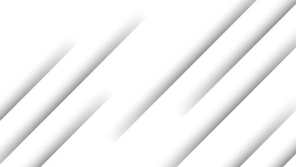 Minimal White Abstract Geometric Clean Diagonal Lines with Subtle Shadows and Soft Gradient Depths. Elegant and Professional Digital Design Evokes Simplicity, Precision, and Lightness