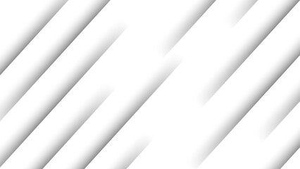 Obraz premium Minimal White Abstract Geometric Clean Diagonal Lines with Subtle Shadows and Soft Gradient Depths. Elegant and Professional Digital Design Evokes Simplicity, Precision, and Lightness