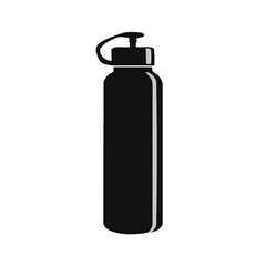 hydration bottle vector icon on white background.