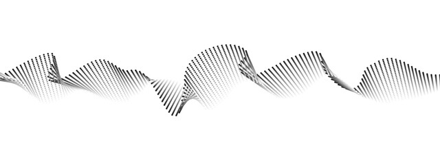 Flowing particles wave dot liquid black for energy transfer, web site, music poster, presentation, connection vector © Chikichirony