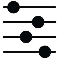 Adjustable Icon Vector Stock Illustration